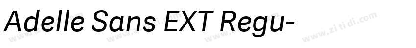 Adelle Sans EXT Regu字体转换 Adelle Sans EXT Regu字体转换